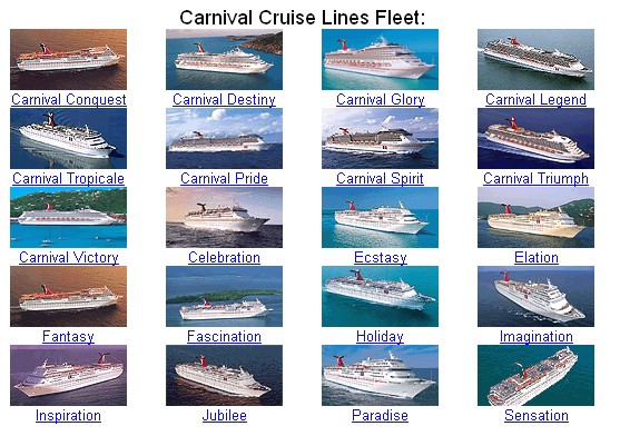 Lineas de cruceros Carnival barcos 