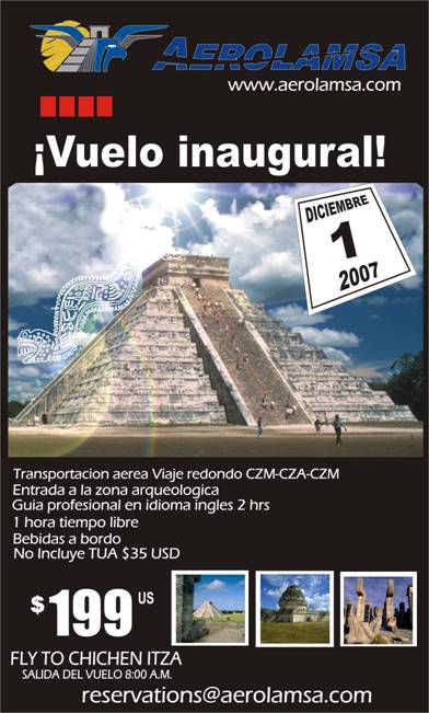 fly to chichen itza