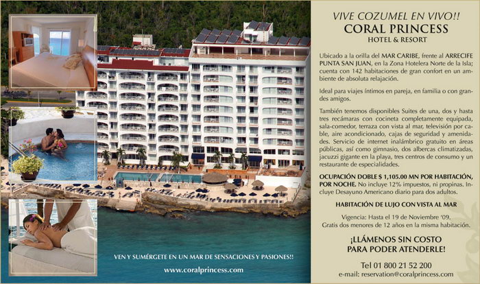 Hotel Coral Principe Promocion Cozumel