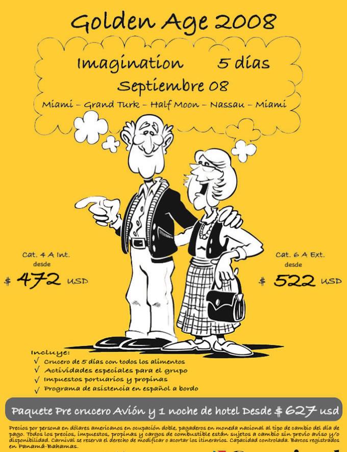 Crucero PARA TERCERA EDAD jubilados 