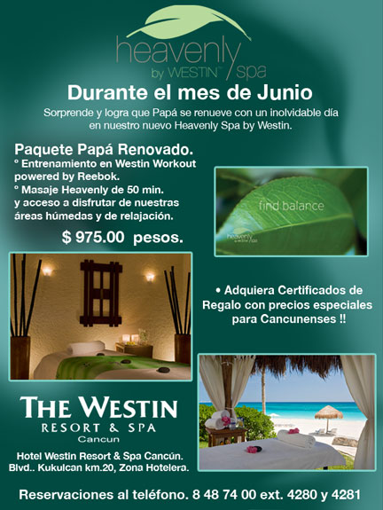 westin spa resort en cancun
