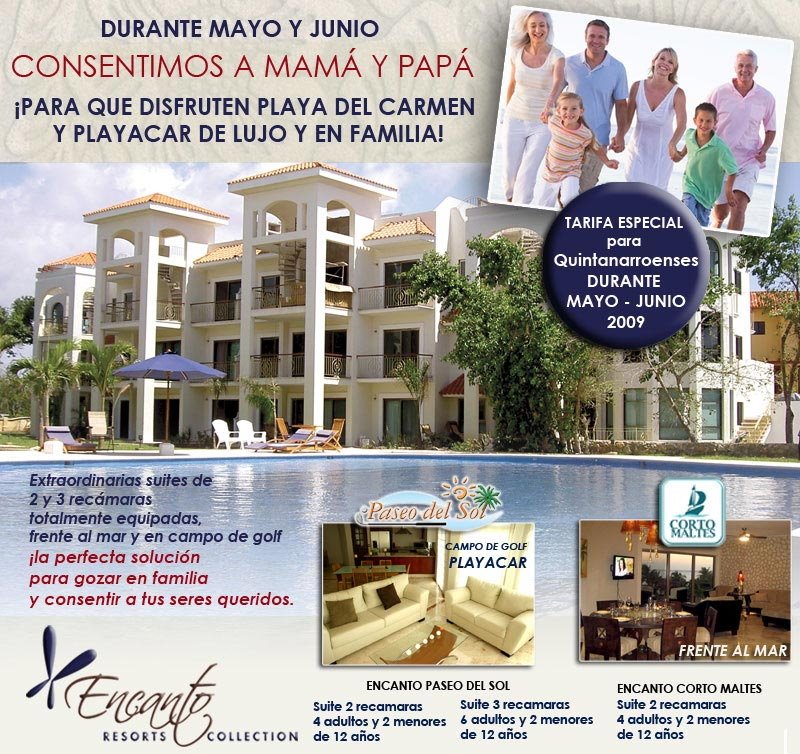 Promocion hotel Encanto Playa del Carmen