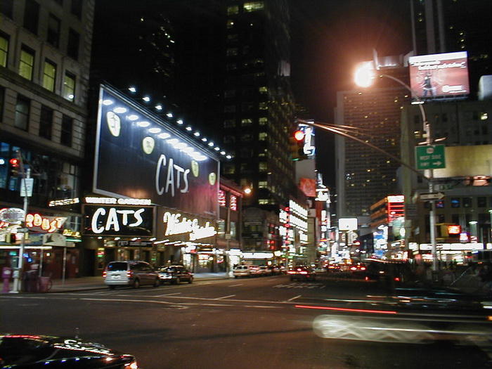 new york broadway de noche