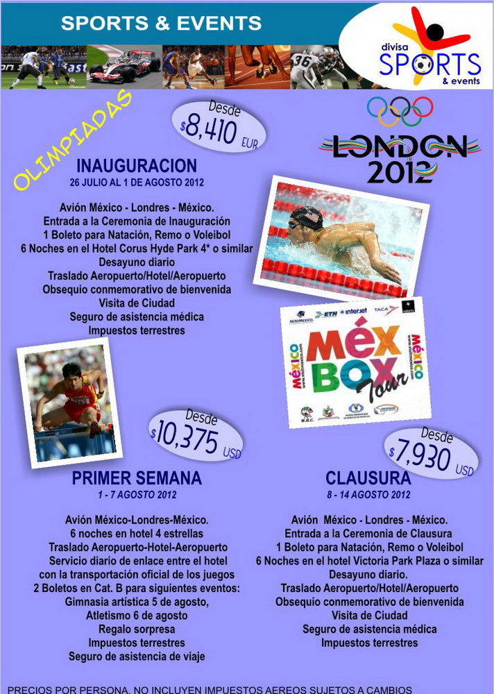 viaje a los juegos olimpicos londres 2012